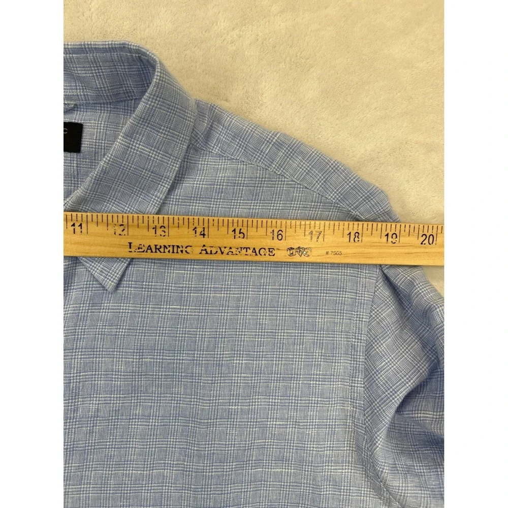 Banana Republic Shirt Mens XL Light Blue Linen Blend Button Down Long Sleeve‎